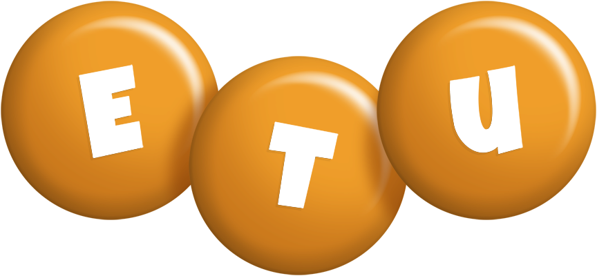 Etu candy-orange logo