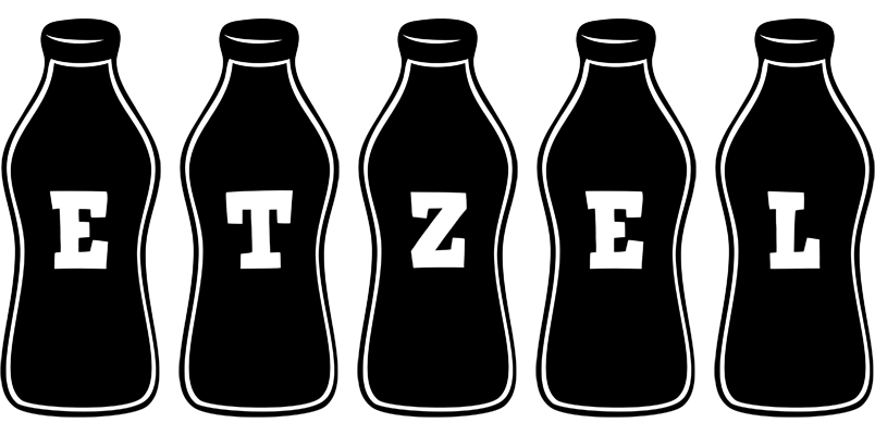 Etzel bottle logo