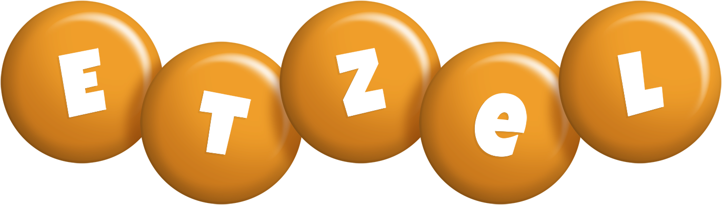 Etzel candy-orange logo
