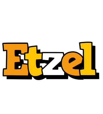 Etzel cartoon logo