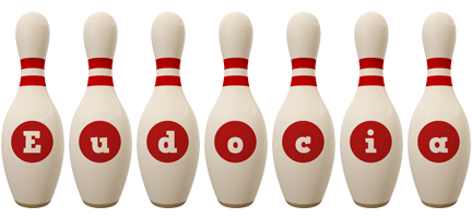 Eudocia bowling-pin logo