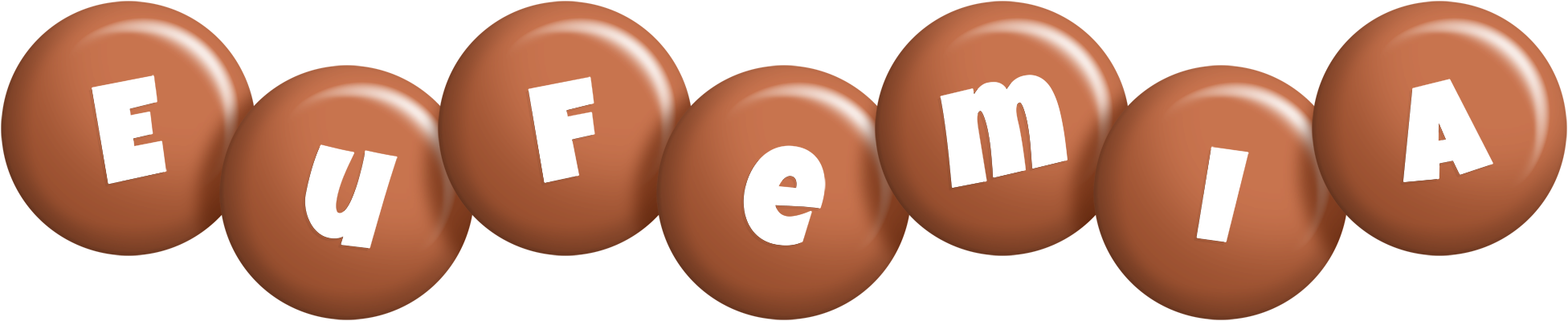 Eufemia candy-brown logo