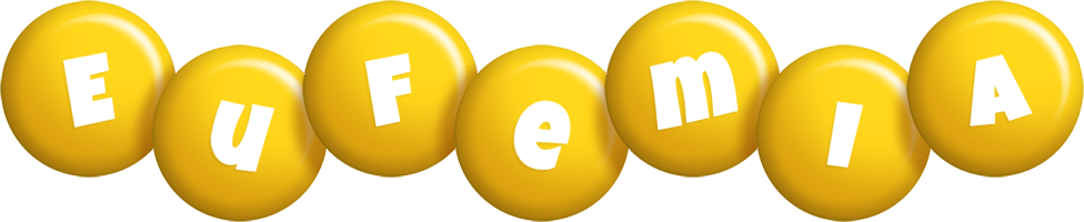 Eufemia candy-yellow logo