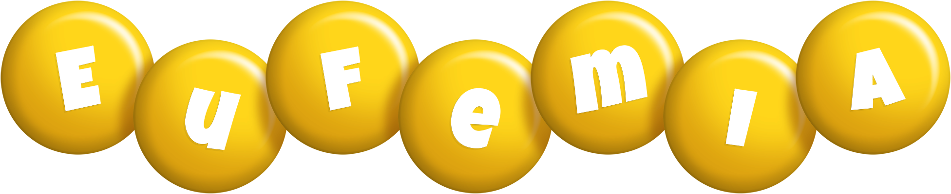Eufemia candy-yellow logo