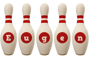 Eugen bowling-pin logo