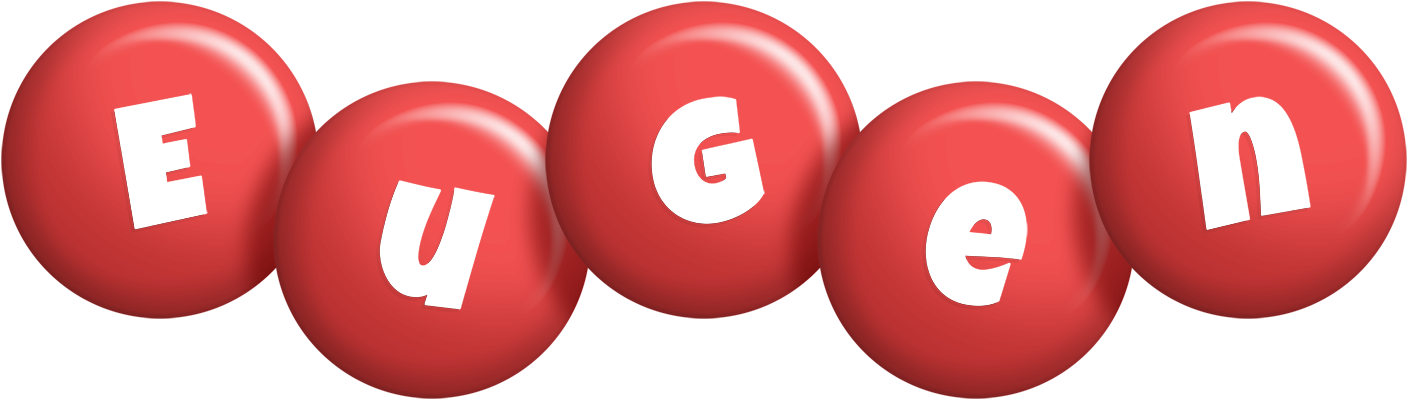 Eugen candy-red logo