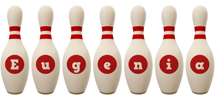 Eugenia bowling-pin logo