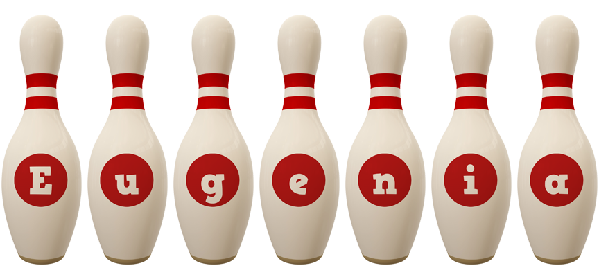 Eugenia bowling-pin logo