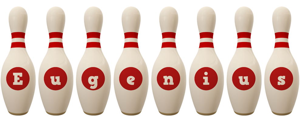 Eugenius bowling-pin logo