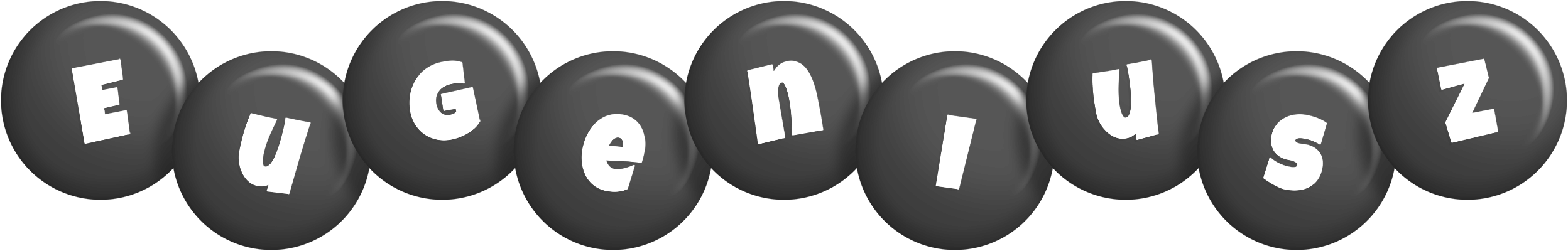 Eugeniusz candy-black logo
