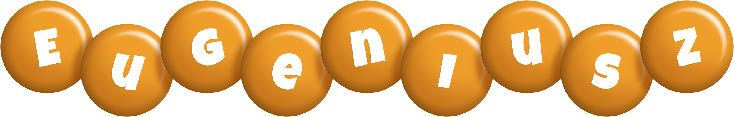 Eugeniusz candy-orange logo