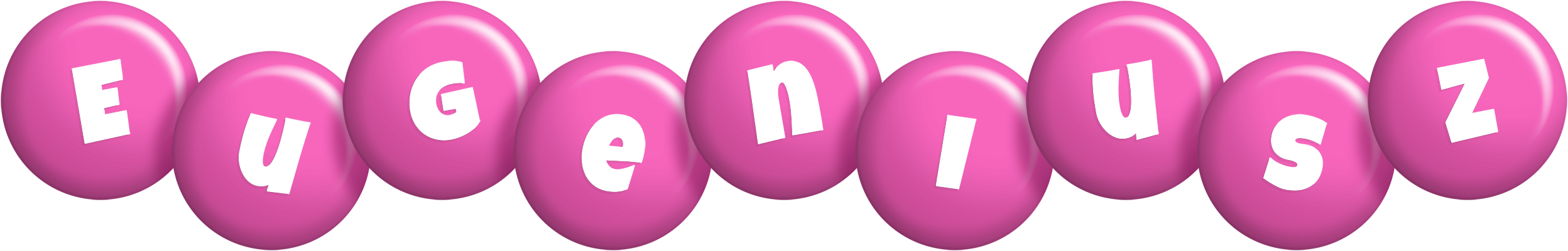 Eugeniusz candy-pink logo