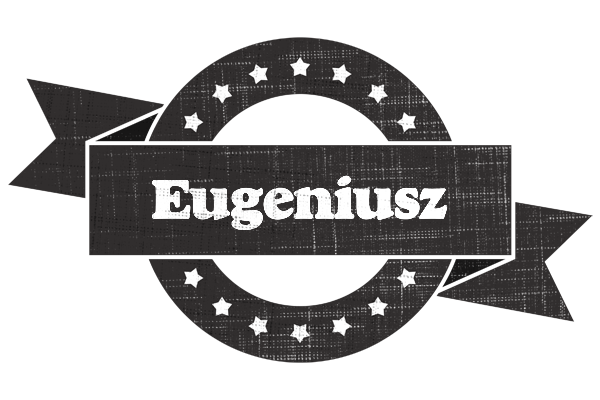 Eugeniusz grunge logo