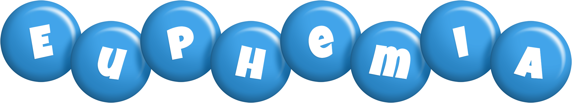 Euphemia candy-blue logo