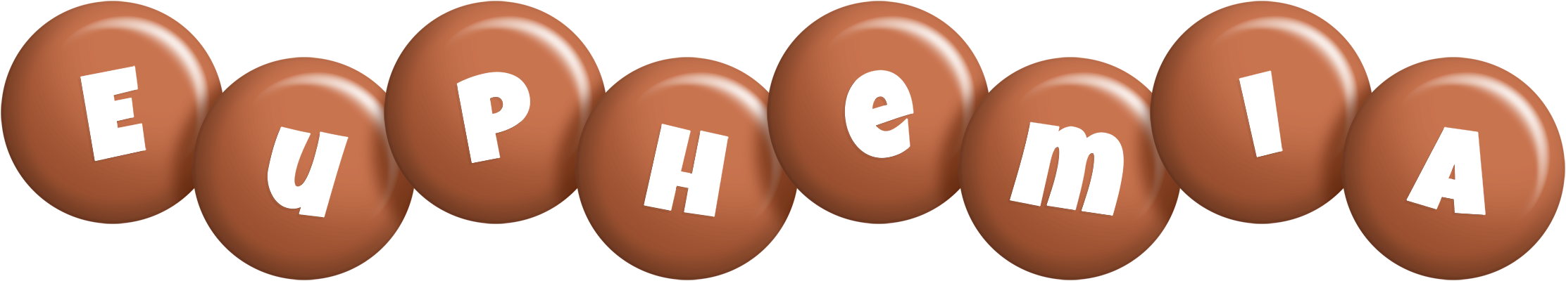 Euphemia candy-brown logo