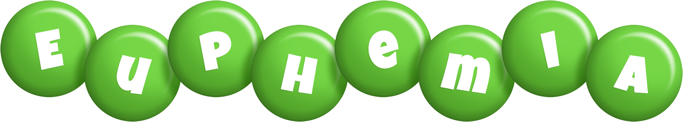 Euphemia candy-green logo