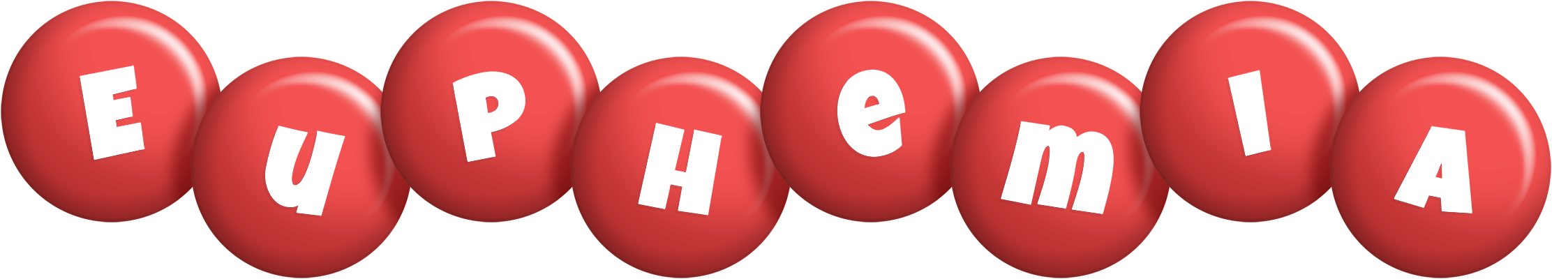 Euphemia candy-red logo