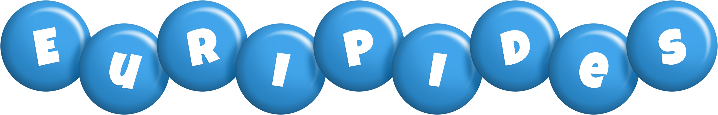 Euripides candy-blue logo