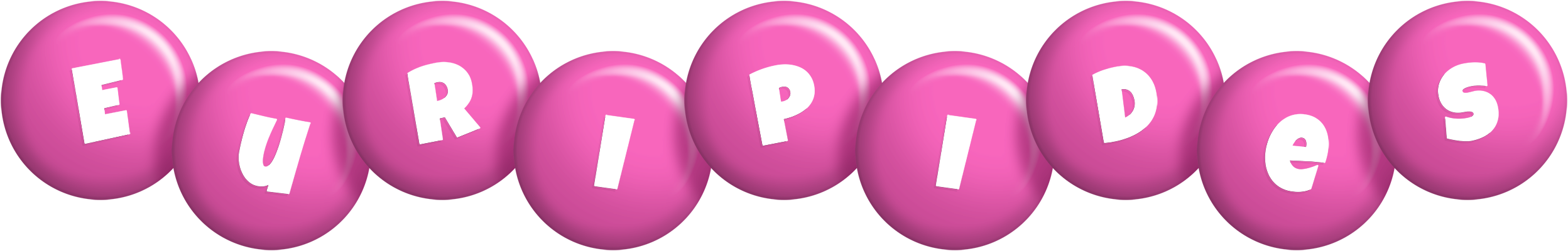 Euripides candy-pink logo