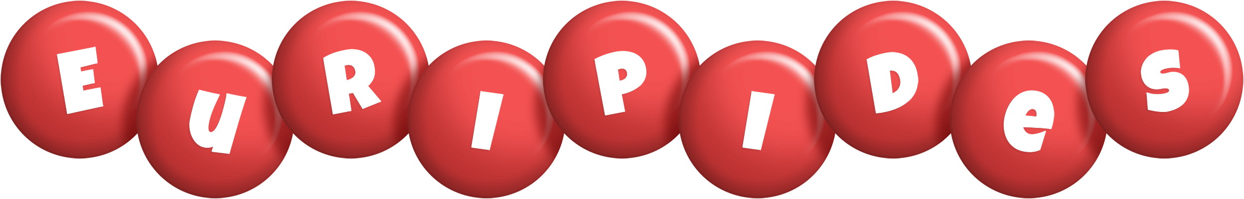 Euripides candy-red logo