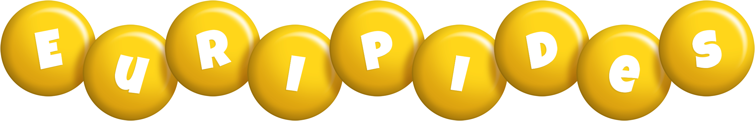 Euripides candy-yellow logo