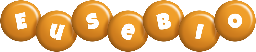 Eusebio candy-orange logo