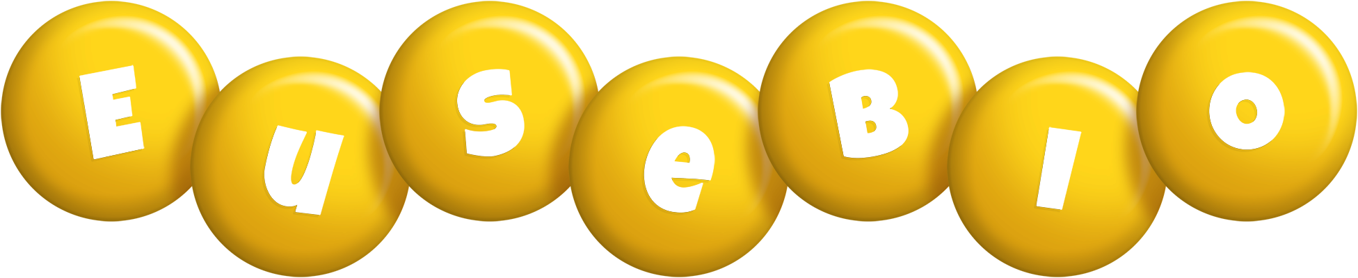 Eusebio candy-yellow logo