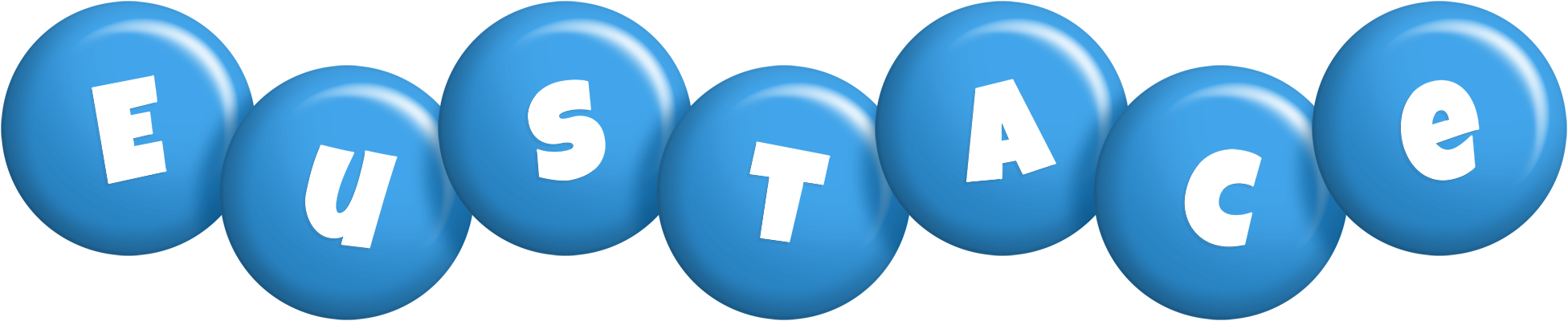 Eustace candy-blue logo