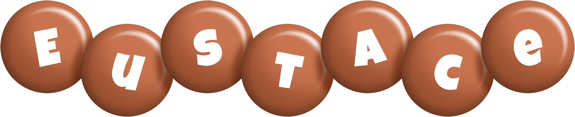 Eustace candy-brown logo