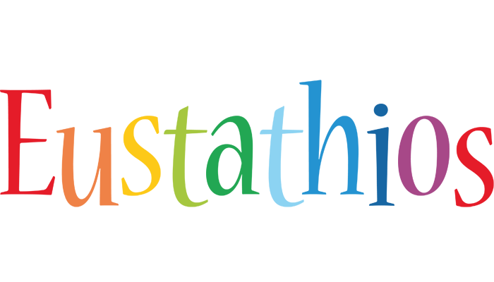 Eustathios birthday logo
