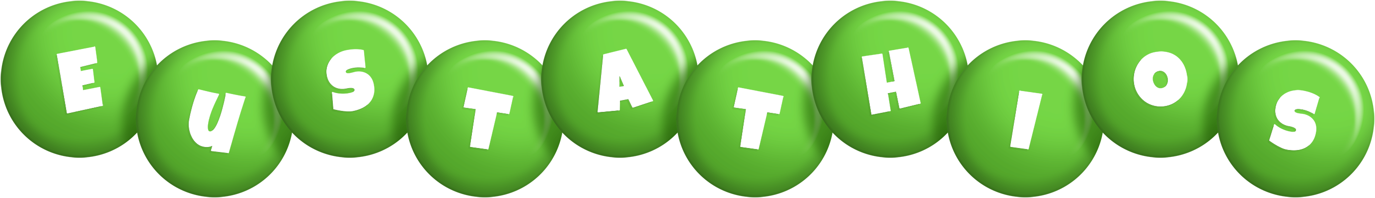Eustathios candy-green logo