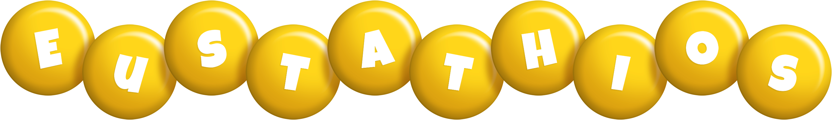 Eustathios candy-yellow logo