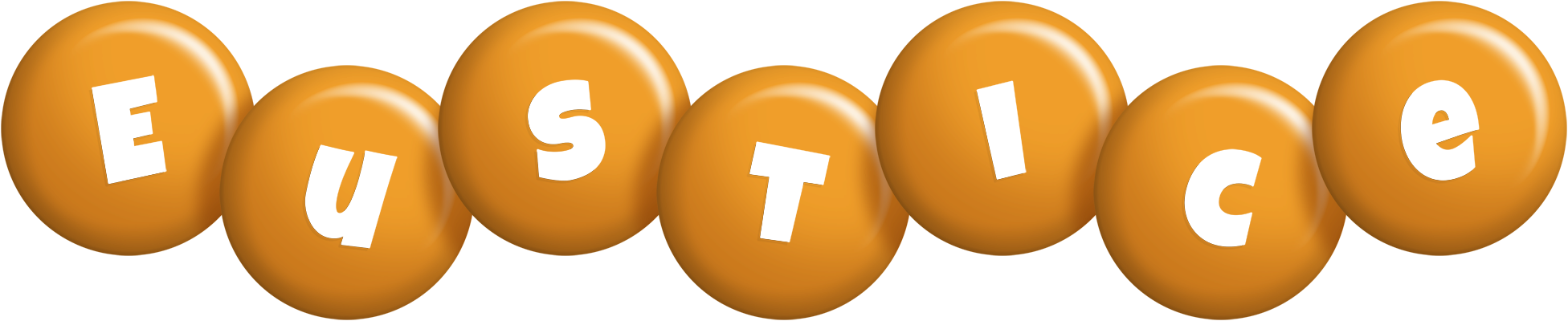 Eustice candy-orange logo