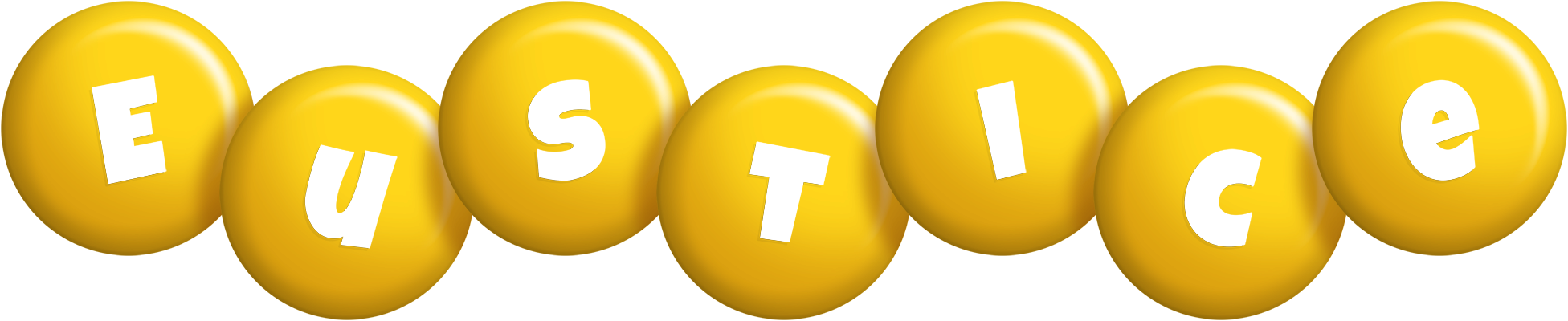 Eustice candy-yellow logo