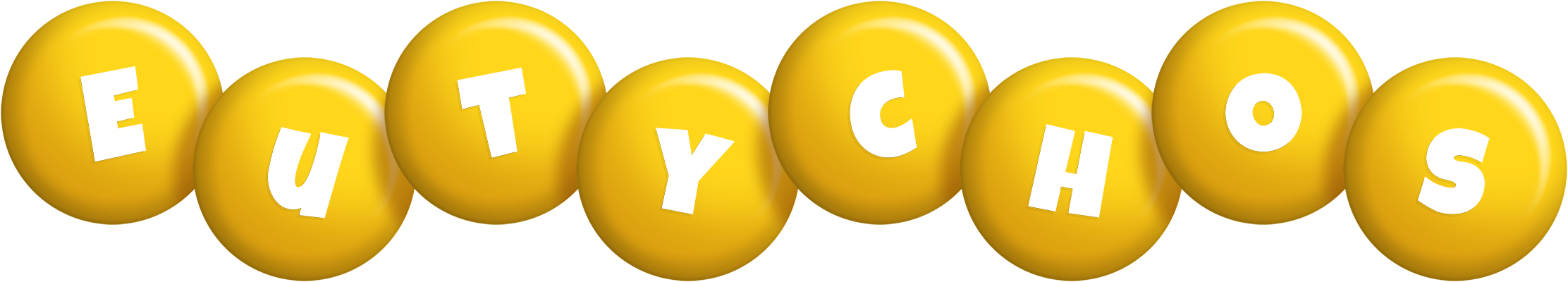 Eutychos candy-yellow logo
