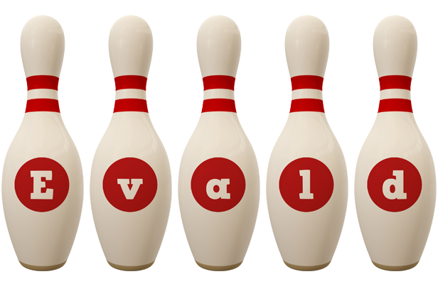 Evald bowling-pin logo