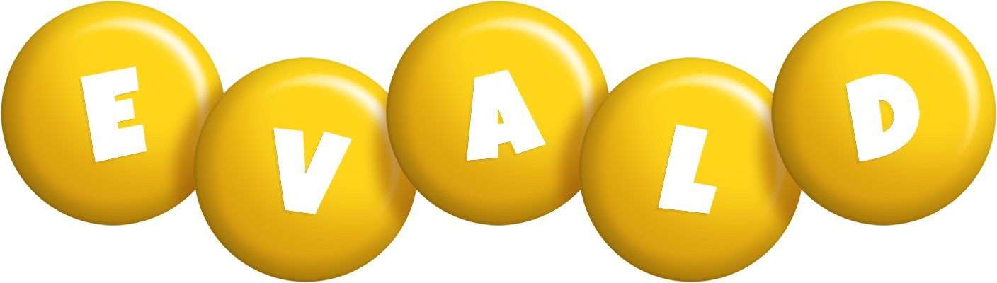 Evald candy-yellow logo