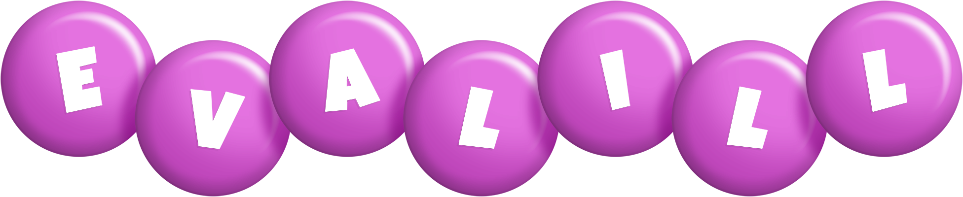 Evalill candy-purple logo