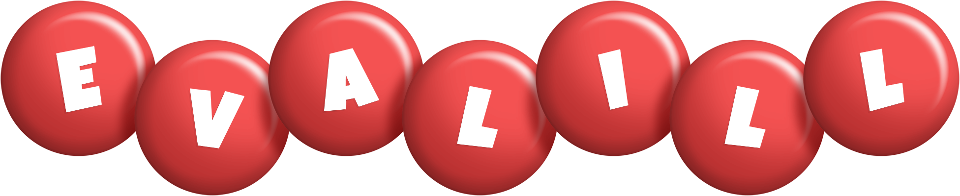 Evalill candy-red logo
