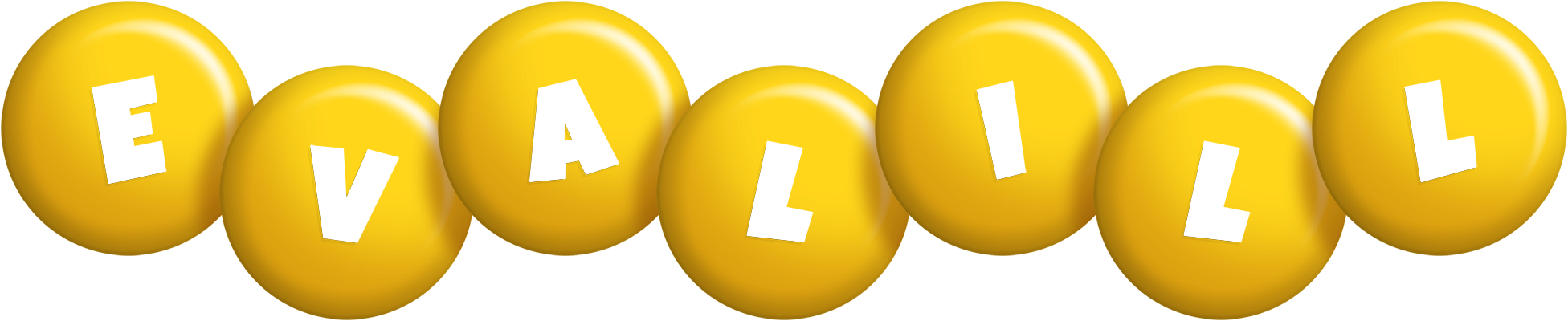 Evalill candy-yellow logo