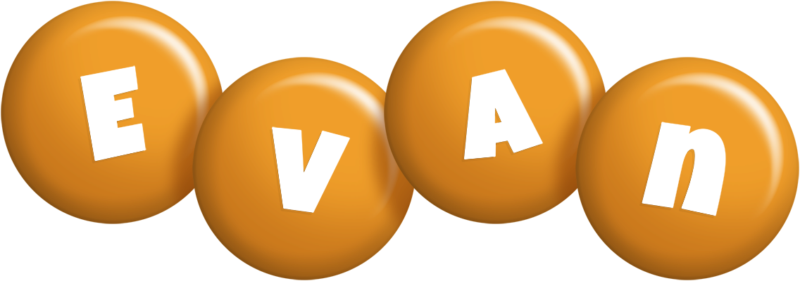 Evan candy-orange logo