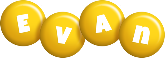 Evan candy-yellow logo