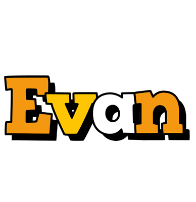 Evan cartoon logo