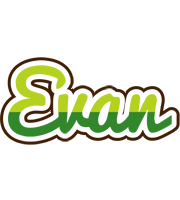 Evan golfing logo