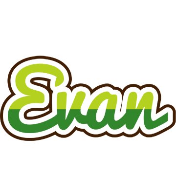Evan golfing logo