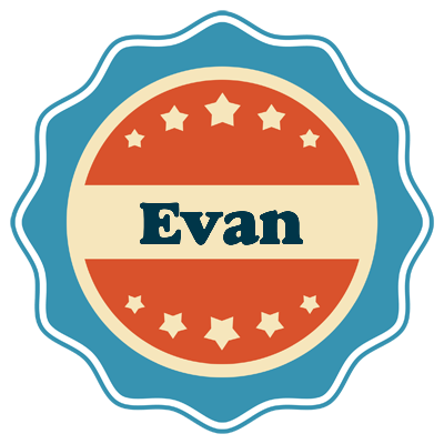 Evan labels logo