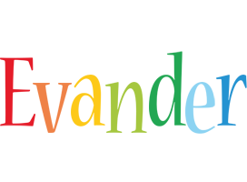 Evander birthday logo