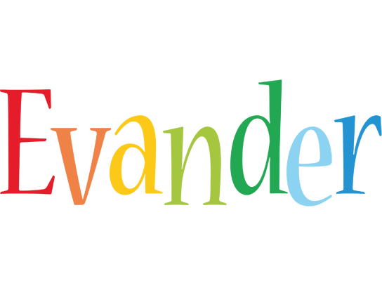 Evander birthday logo