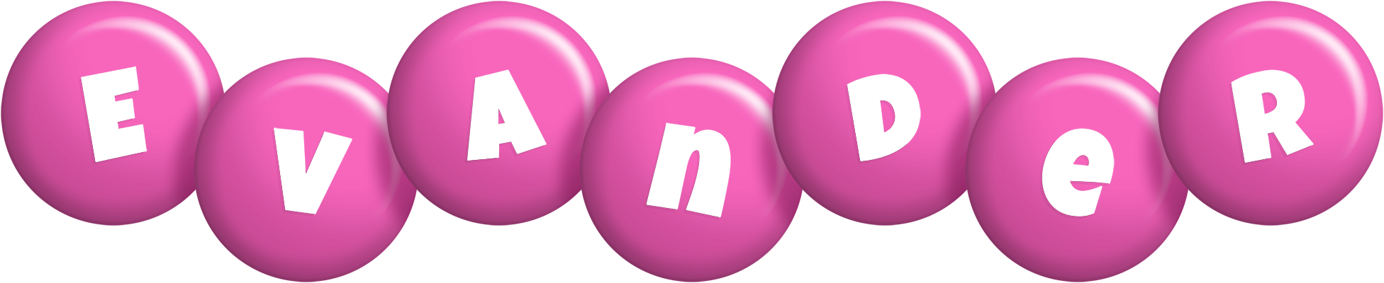 Evander candy-pink logo