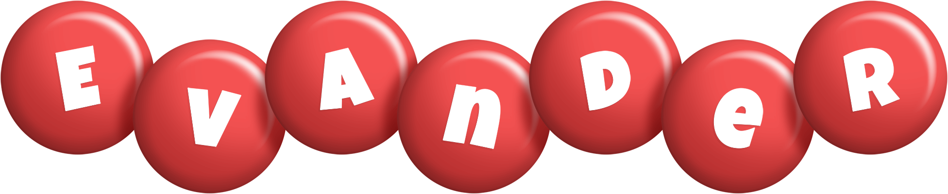 Evander candy-red logo